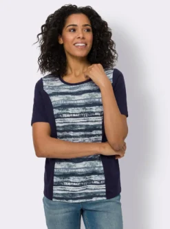 Kurzarmshirt mit Grafik-Druck