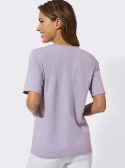 Kurzarmshirt mit Herz-Druck