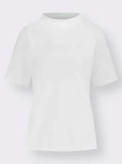 Kurzarmshirt mit Kelchkragen