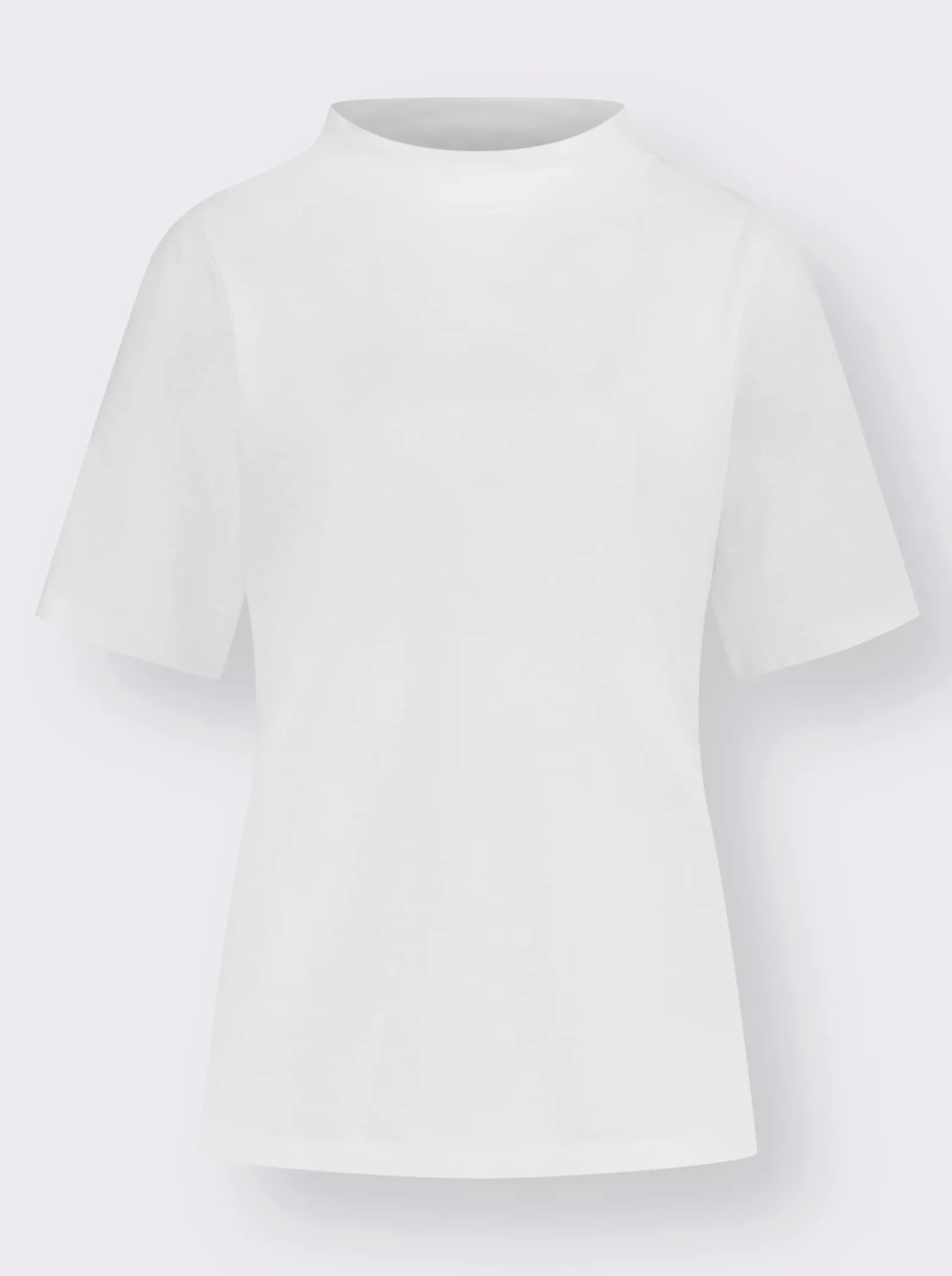 Kurzarmshirt mit Kelchkragen
