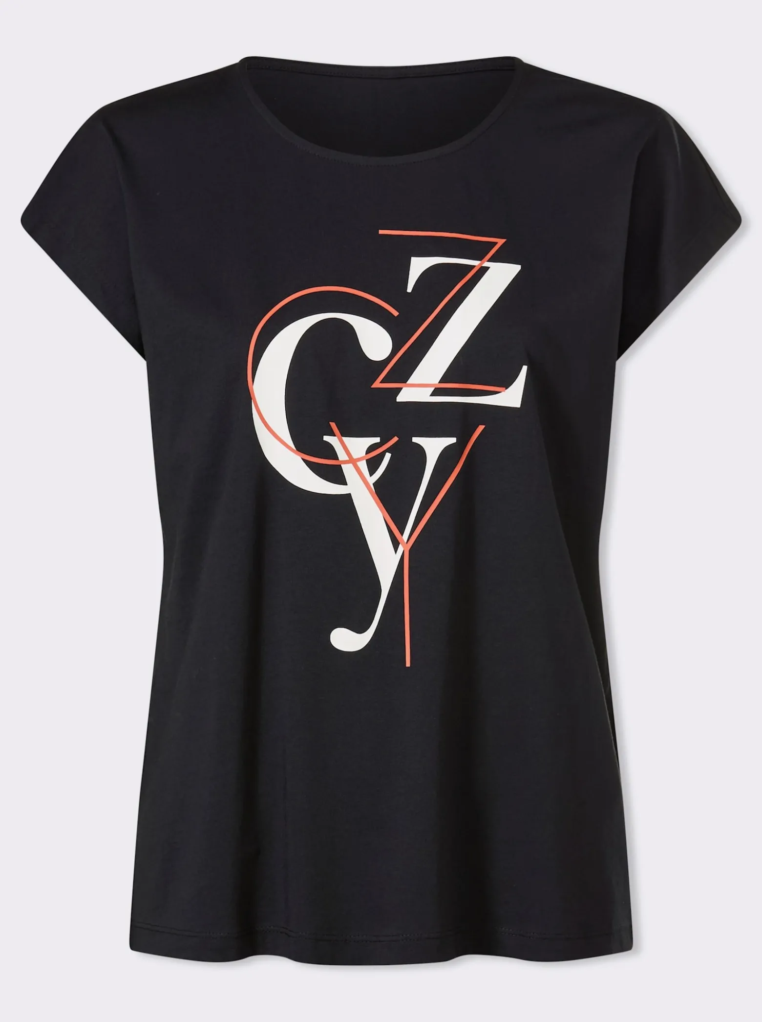 Kurzarmshirt mit Lettering-Print