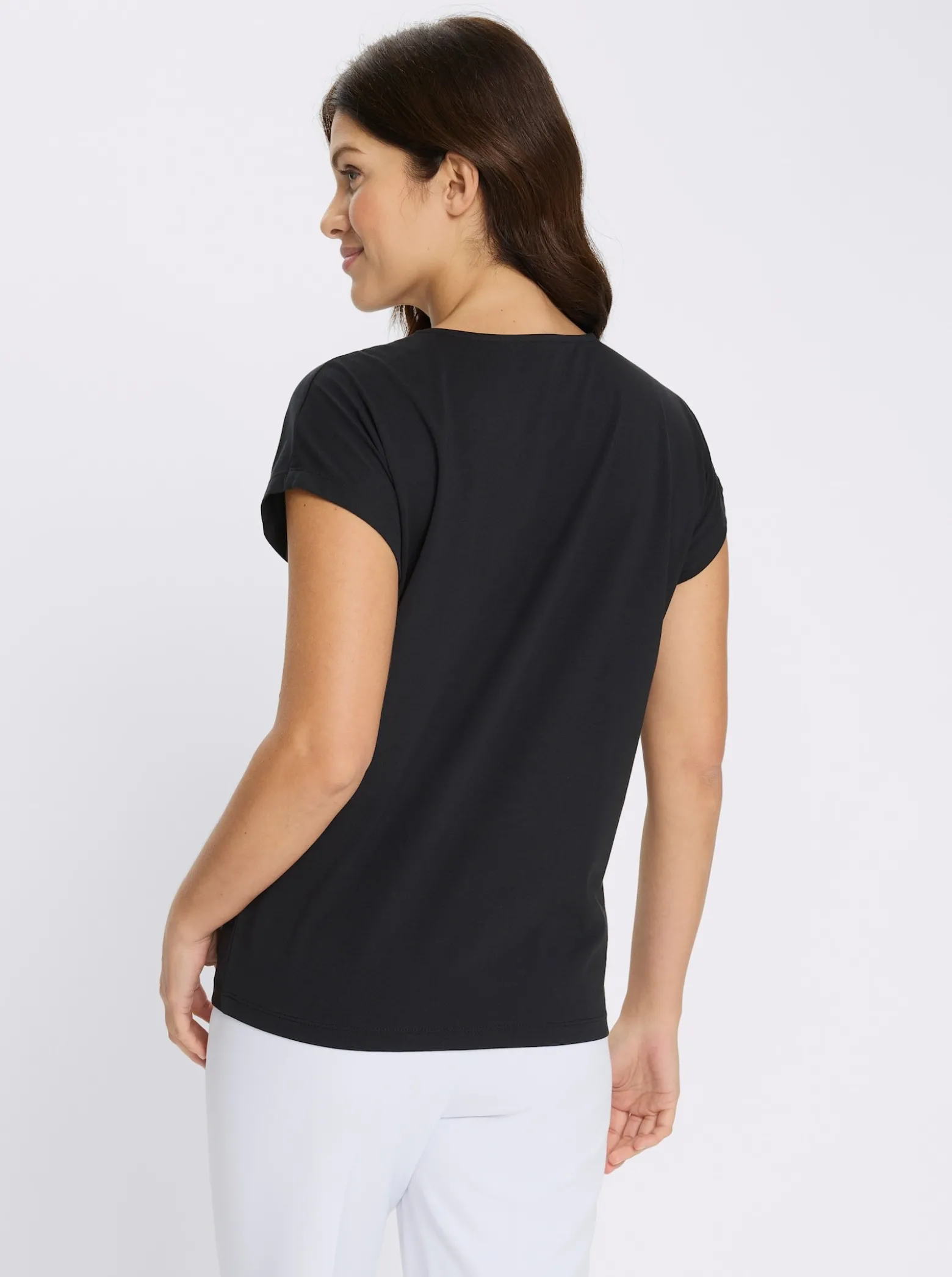 Kurzarmshirt mit Lettering-Print