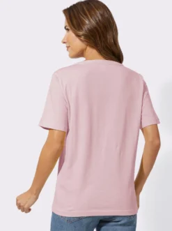 Kurzarmshirt mit Lochstickerei