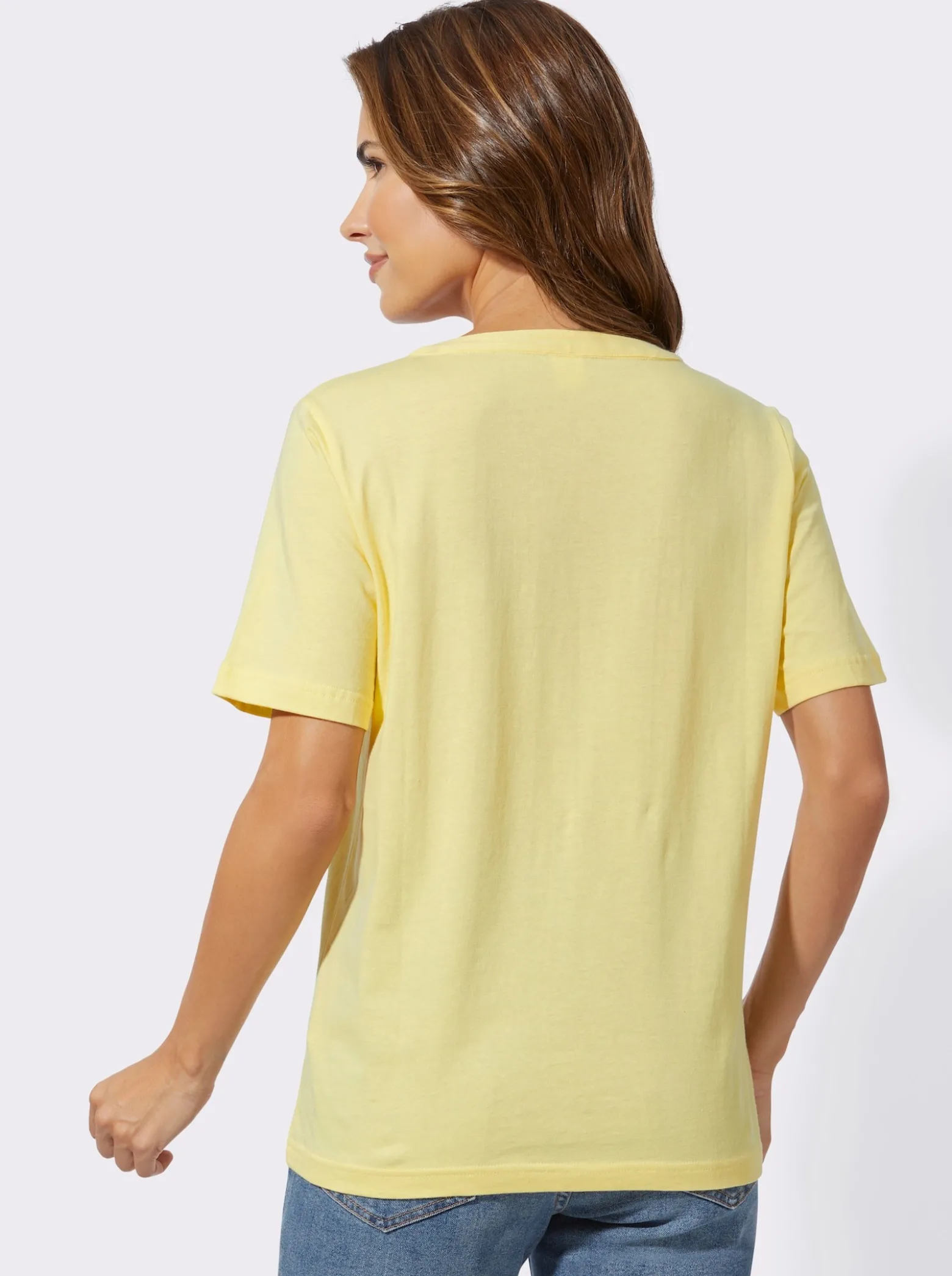 Kurzarmshirt mit Lochstickerei