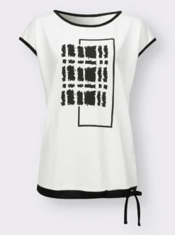 Kurzarmshirt mit platziertem Druck