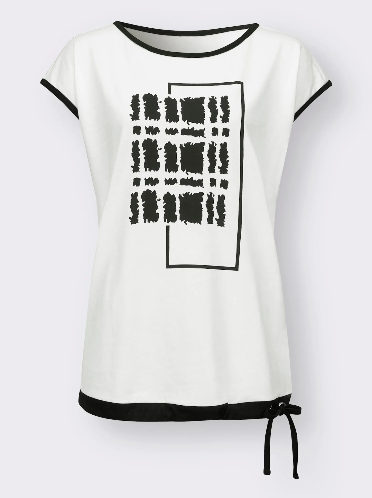 Kurzarmshirt mit platziertem Druck