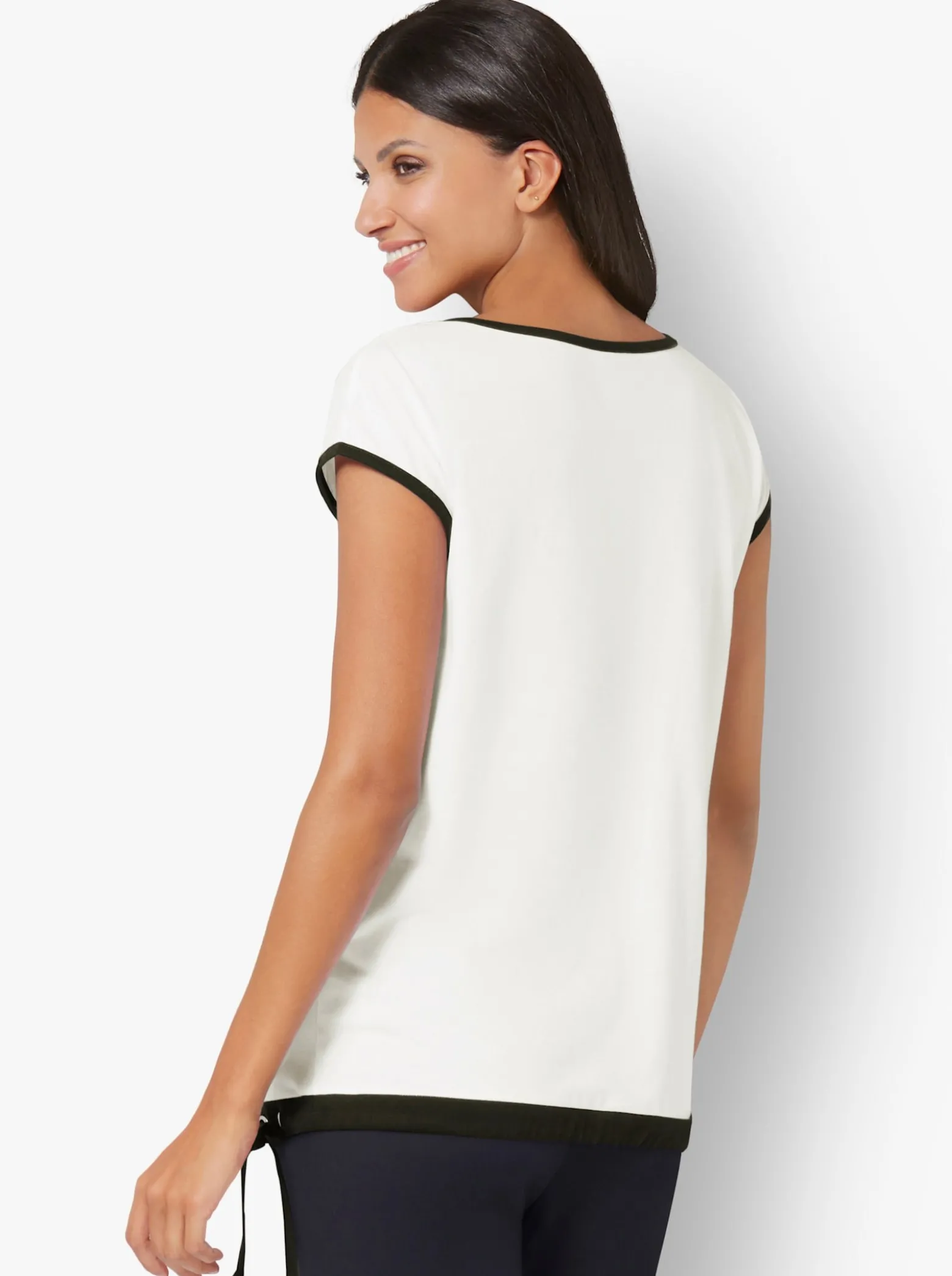 Kurzarmshirt mit platziertem Druck