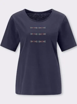 Kurzarmshirt mit platziertem Druck