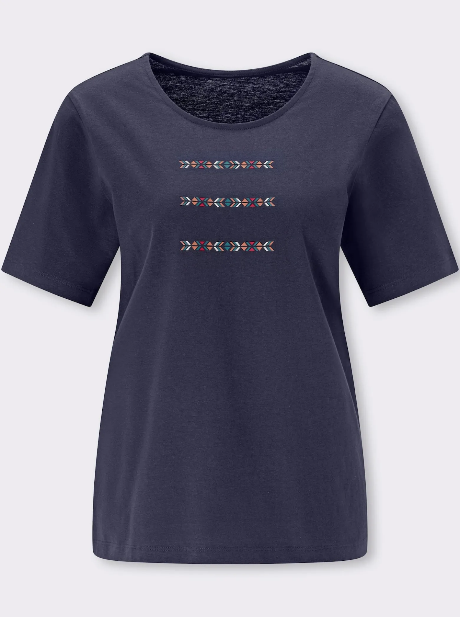 Kurzarmshirt mit platziertem Druck