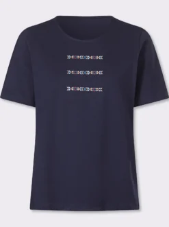 Kurzarmshirt mit platziertem Druck