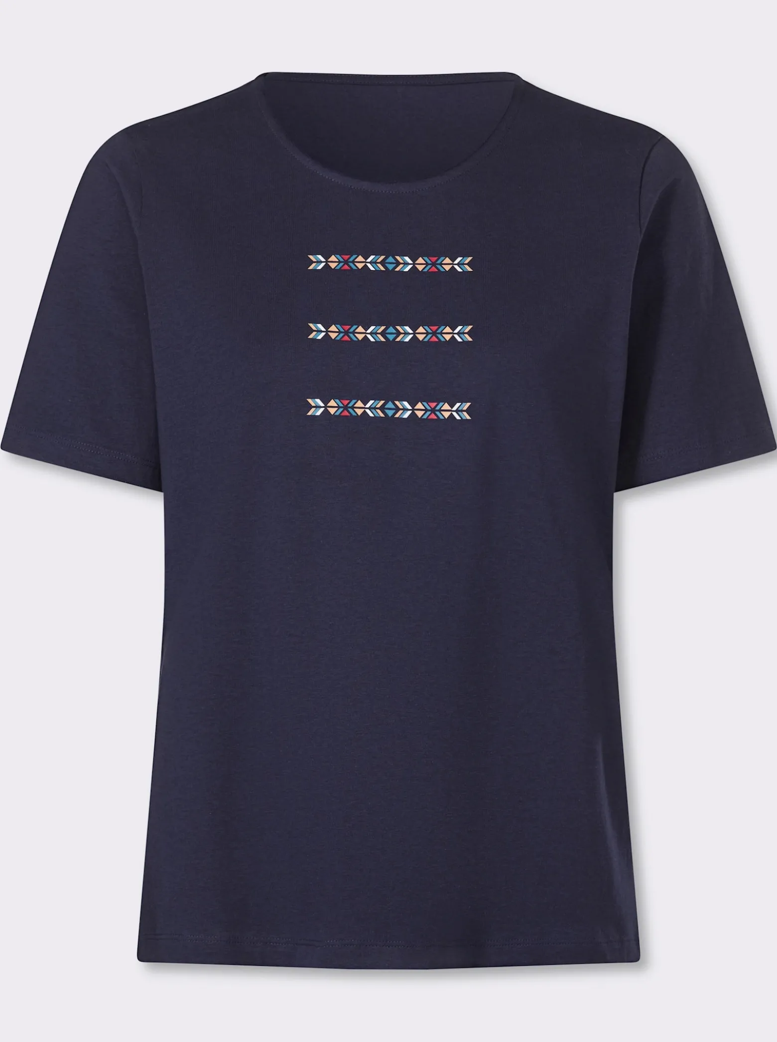 Kurzarmshirt mit platziertem Druck