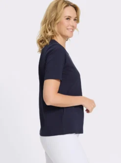 Kurzarmshirt mit platziertem Druck