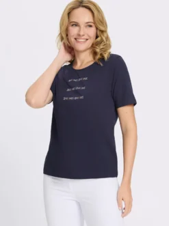 Kurzarmshirt mit platziertem Druck