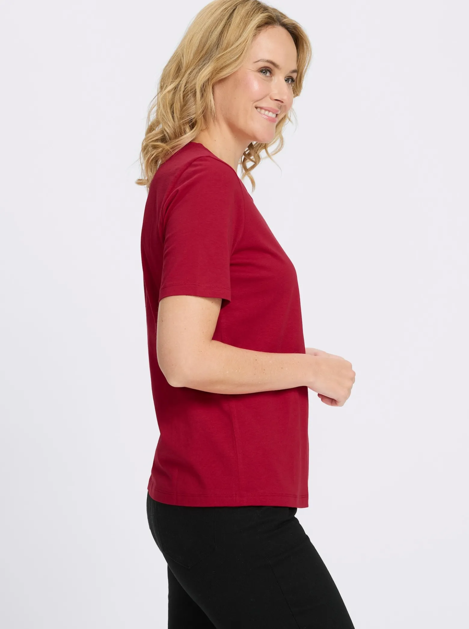 Kurzarmshirt mit platziertem Druck