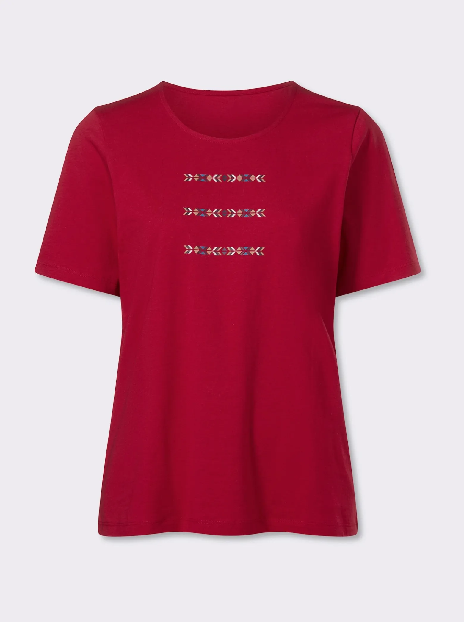 Kurzarmshirt mit platziertem Druck