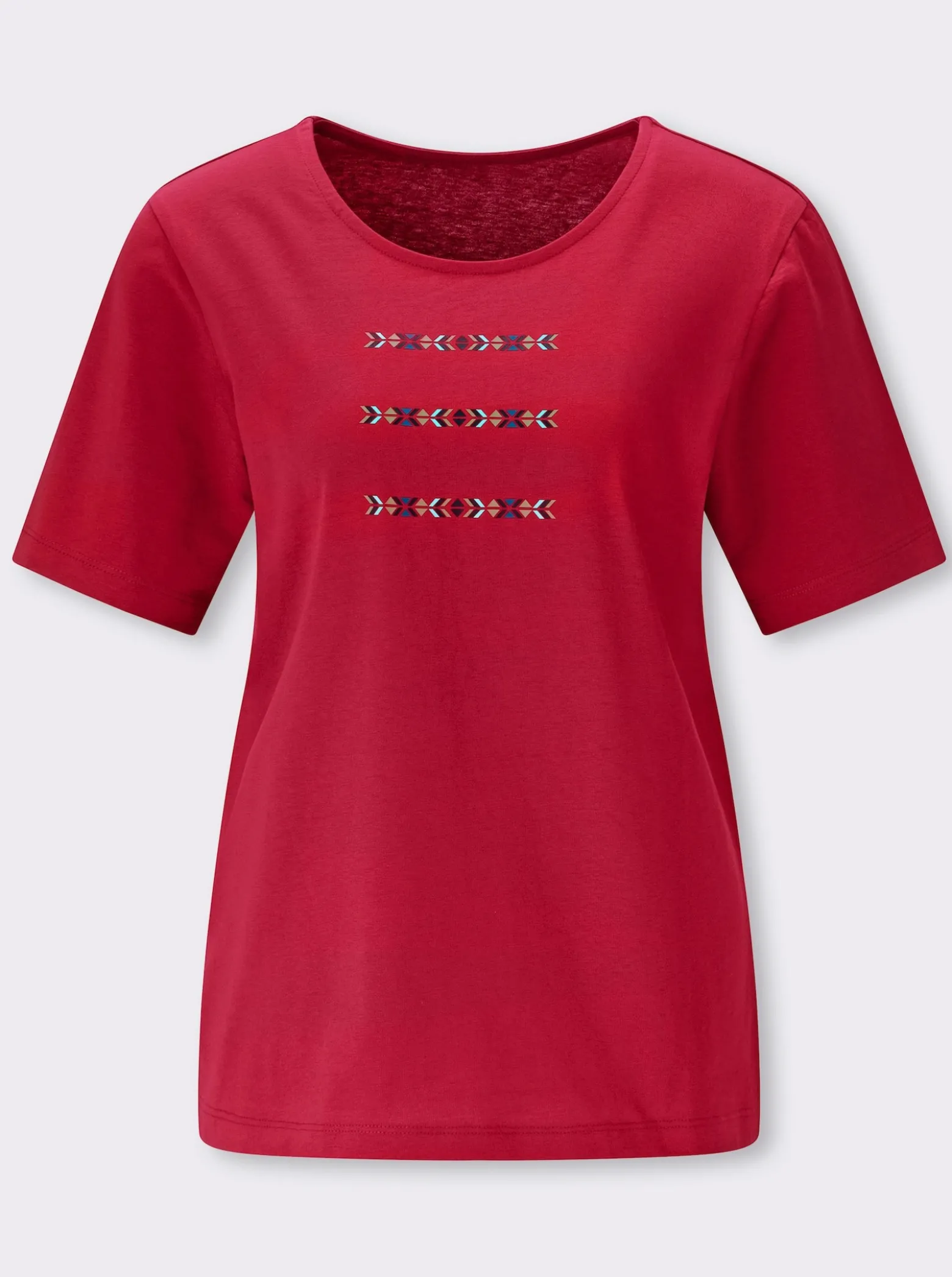 Kurzarmshirt mit platziertem Druck