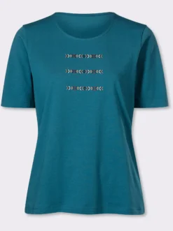Kurzarmshirt mit platziertem Druck