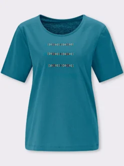 Kurzarmshirt mit platziertem Druck