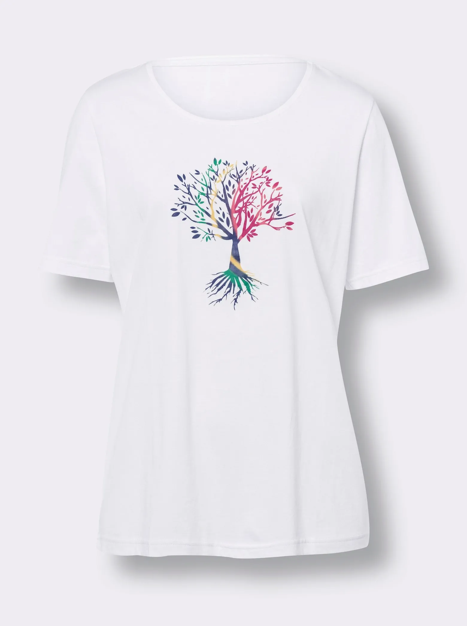 Kurzarmshirt mit platziertem Druck