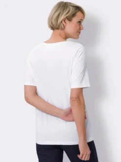 Kurzarmshirt mit platziertem Druck