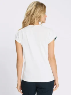 Kurzarmshirt mit platziertem Druck