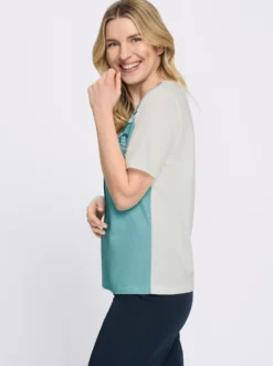 Kurzarmshirt mit platziertem Druck