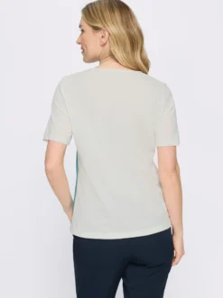Kurzarmshirt mit platziertem Druck