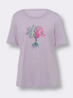 Kurzarmshirt mit platziertem Druck