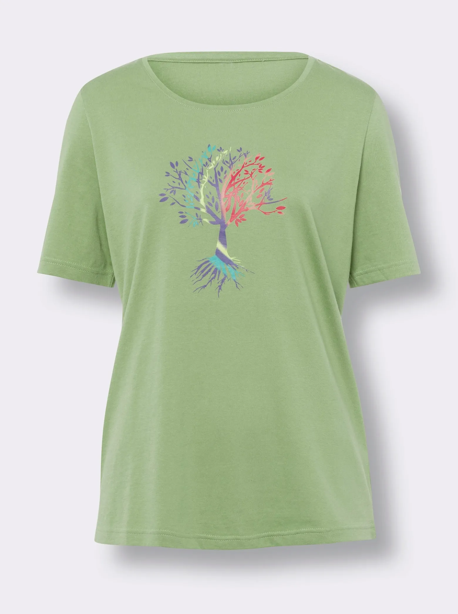 Kurzarmshirt mit platziertem Druck