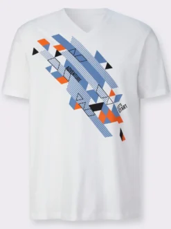 Kurzarmshirt mit platziertem Druck