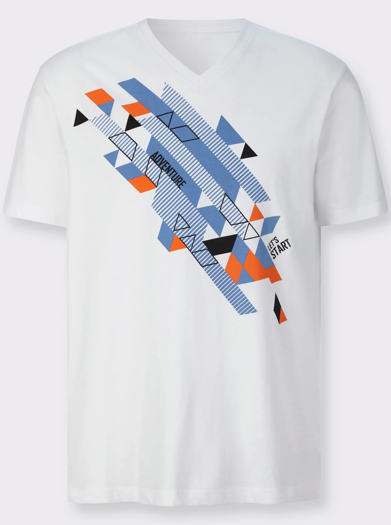Kurzarmshirt mit platziertem Druck