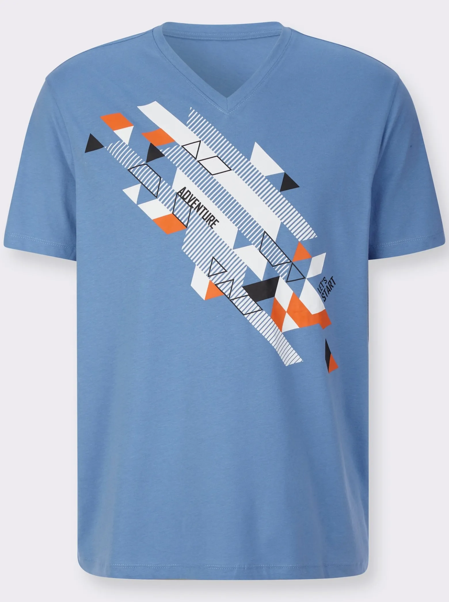 Kurzarmshirt mit platziertem Druck
