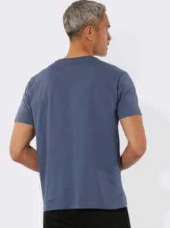 Kurzarmshirt mit platziertem Hirsch-Druck