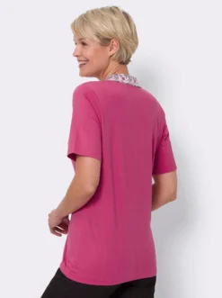 Kurzarmshirt mit Polokragen