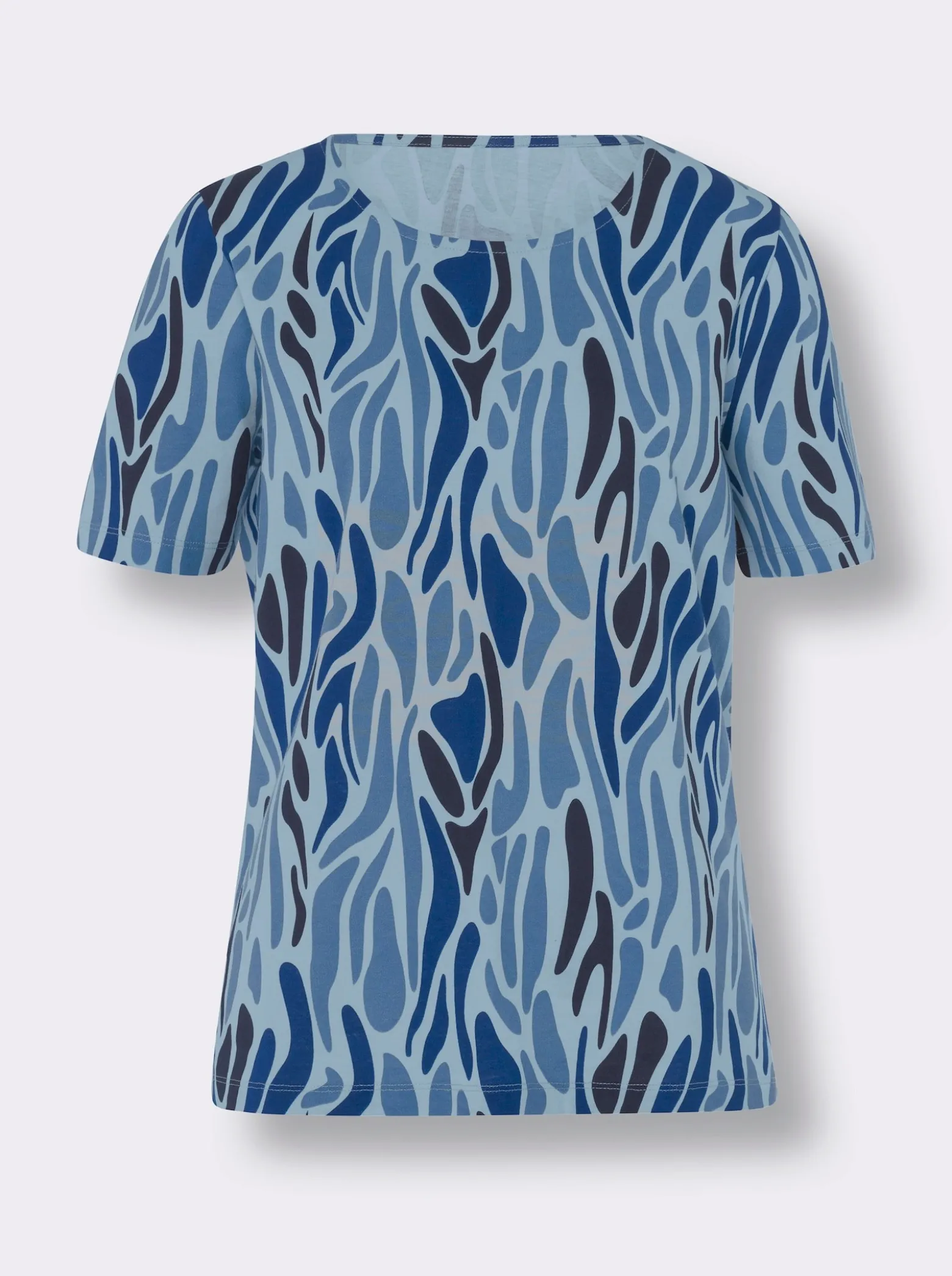 Kurzarmshirt mit Print-Dessin