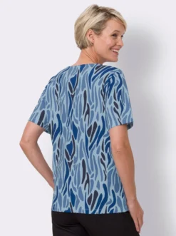 Kurzarmshirt mit Print-Dessin