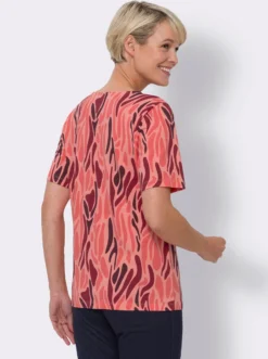 Kurzarmshirt mit Print-Dessin