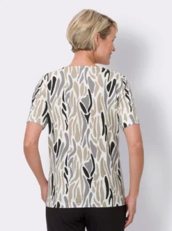 Kurzarmshirt mit Print-Dessin