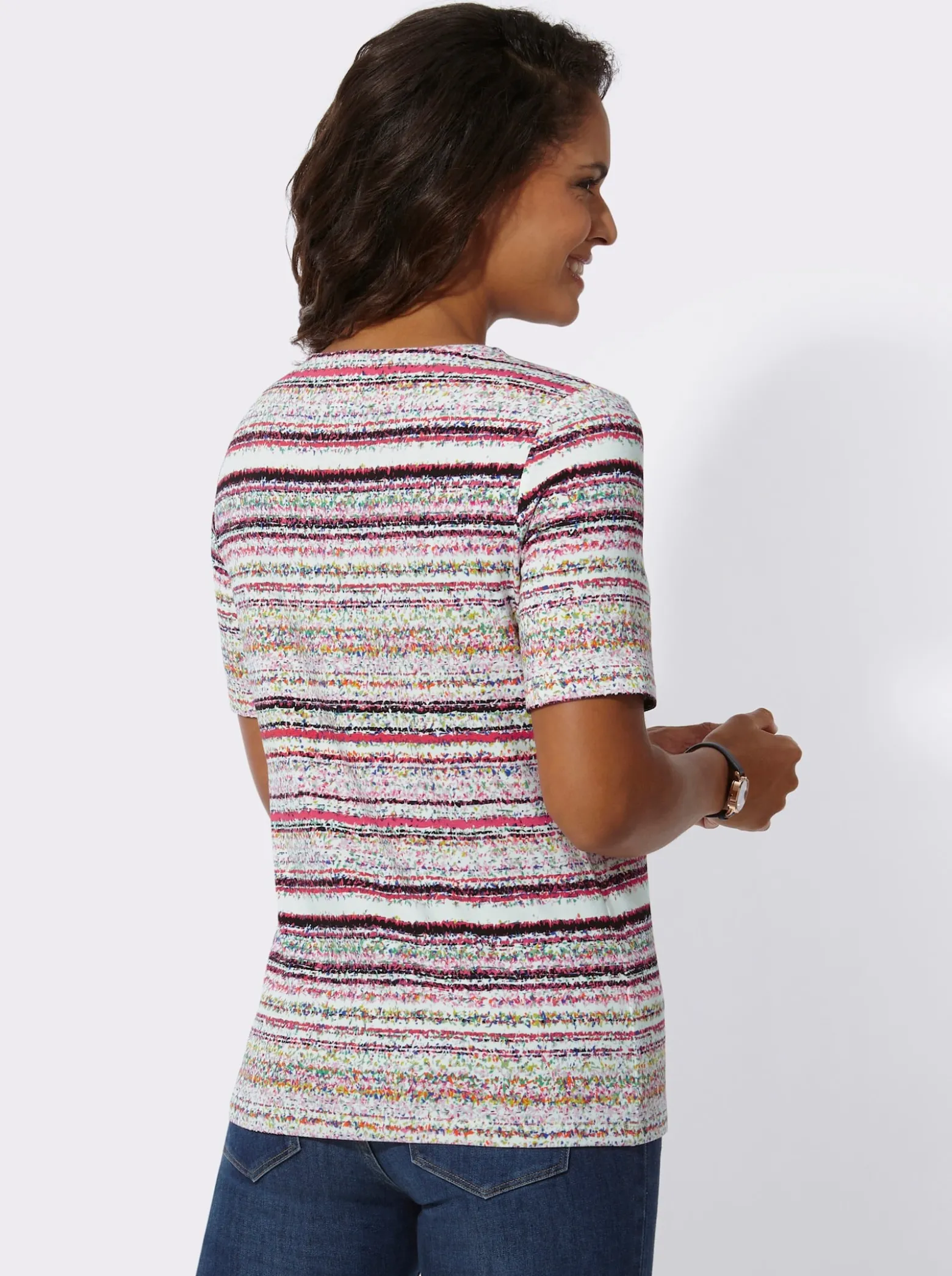 Kurzarmshirt mit Rundhals-Ausschnitt