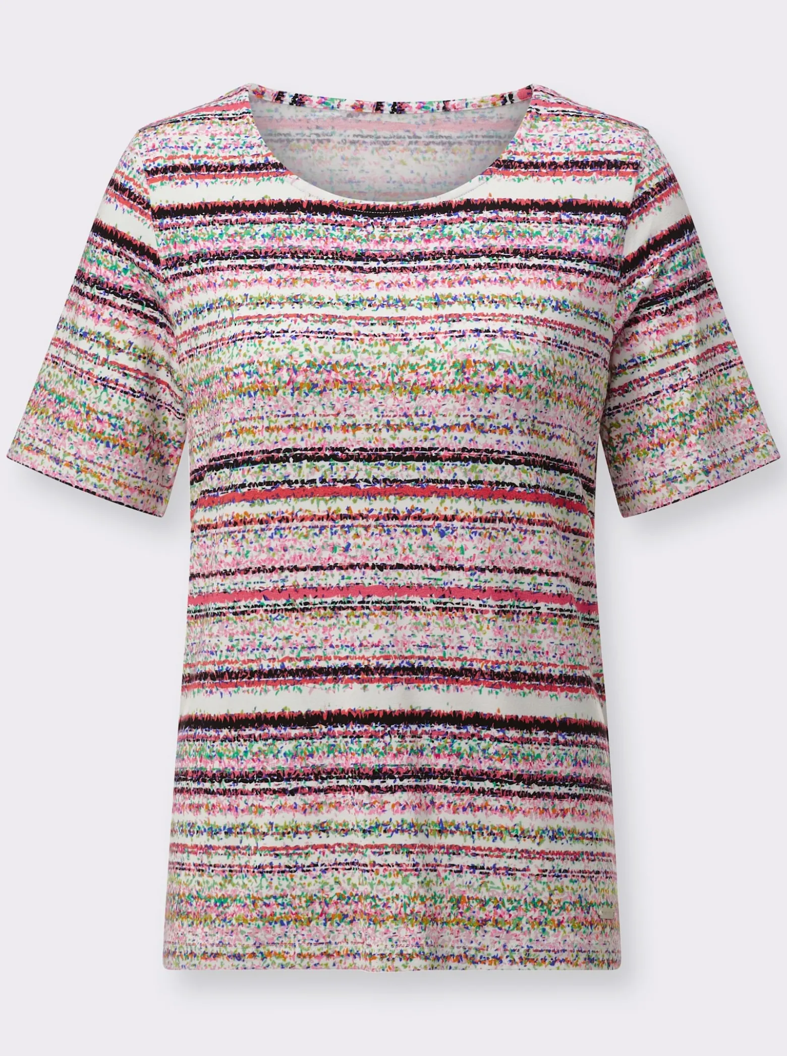 Kurzarmshirt mit Rundhals-Ausschnitt