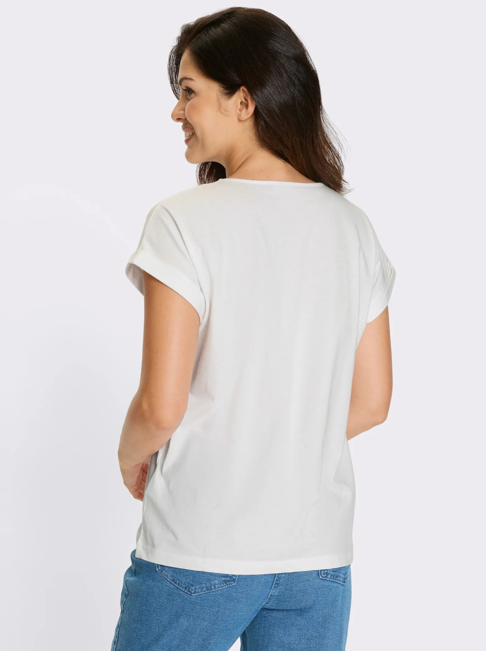 Kurzarmshirt mit Schriftzug