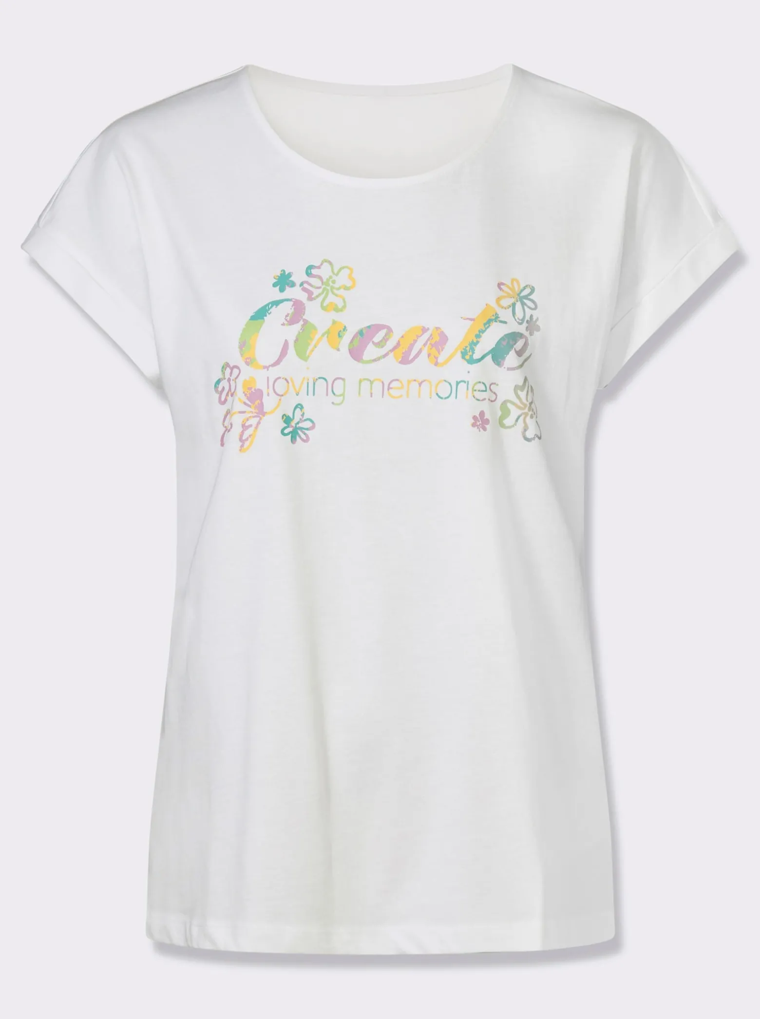 Kurzarmshirt mit Schriftzug