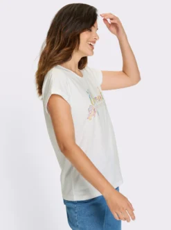 Kurzarmshirt mit Schriftzug