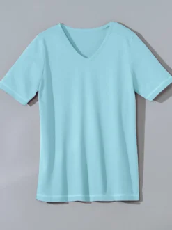 Kurzarmshirt mit Seitenschlitzen