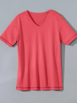 Kurzarmshirt mit Seitenschlitzen
