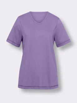 Kurzarmshirt mit Seitenschlitzen