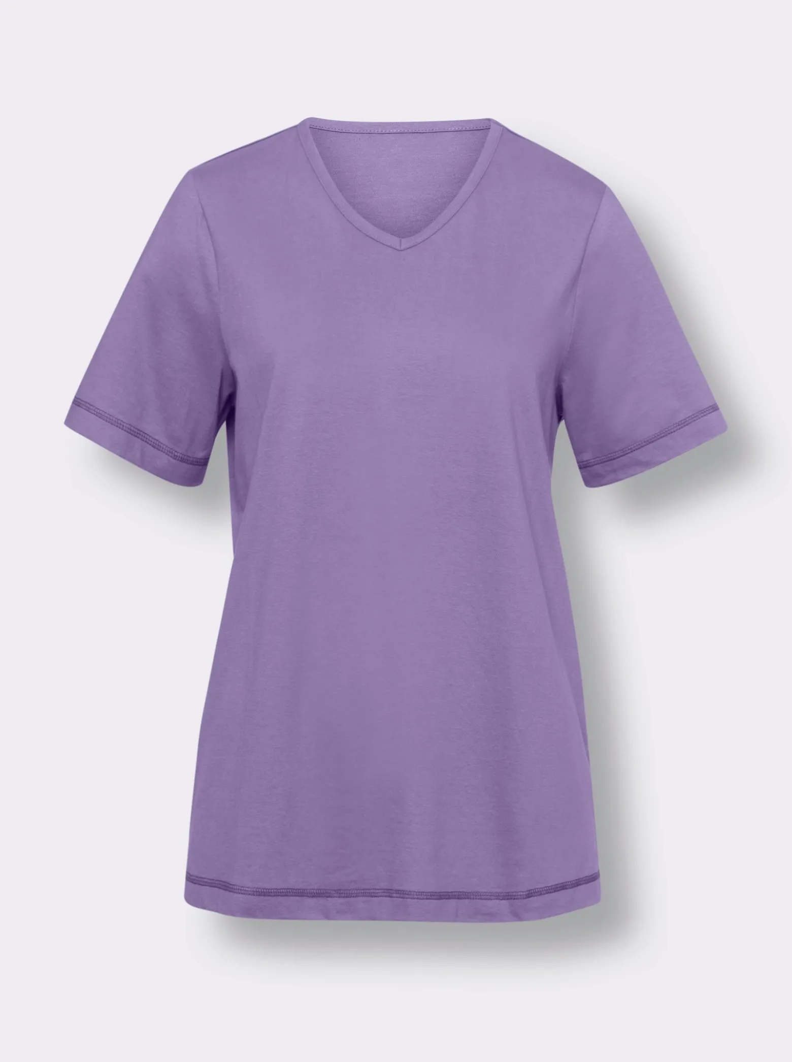 Kurzarmshirt mit Seitenschlitzen