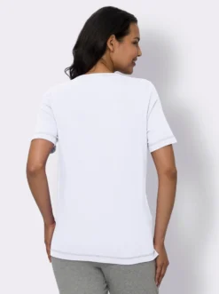 Kurzarmshirt mit Seitenschlitzen