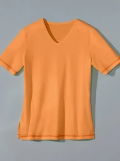Kurzarmshirt mit Seitenschlitzen