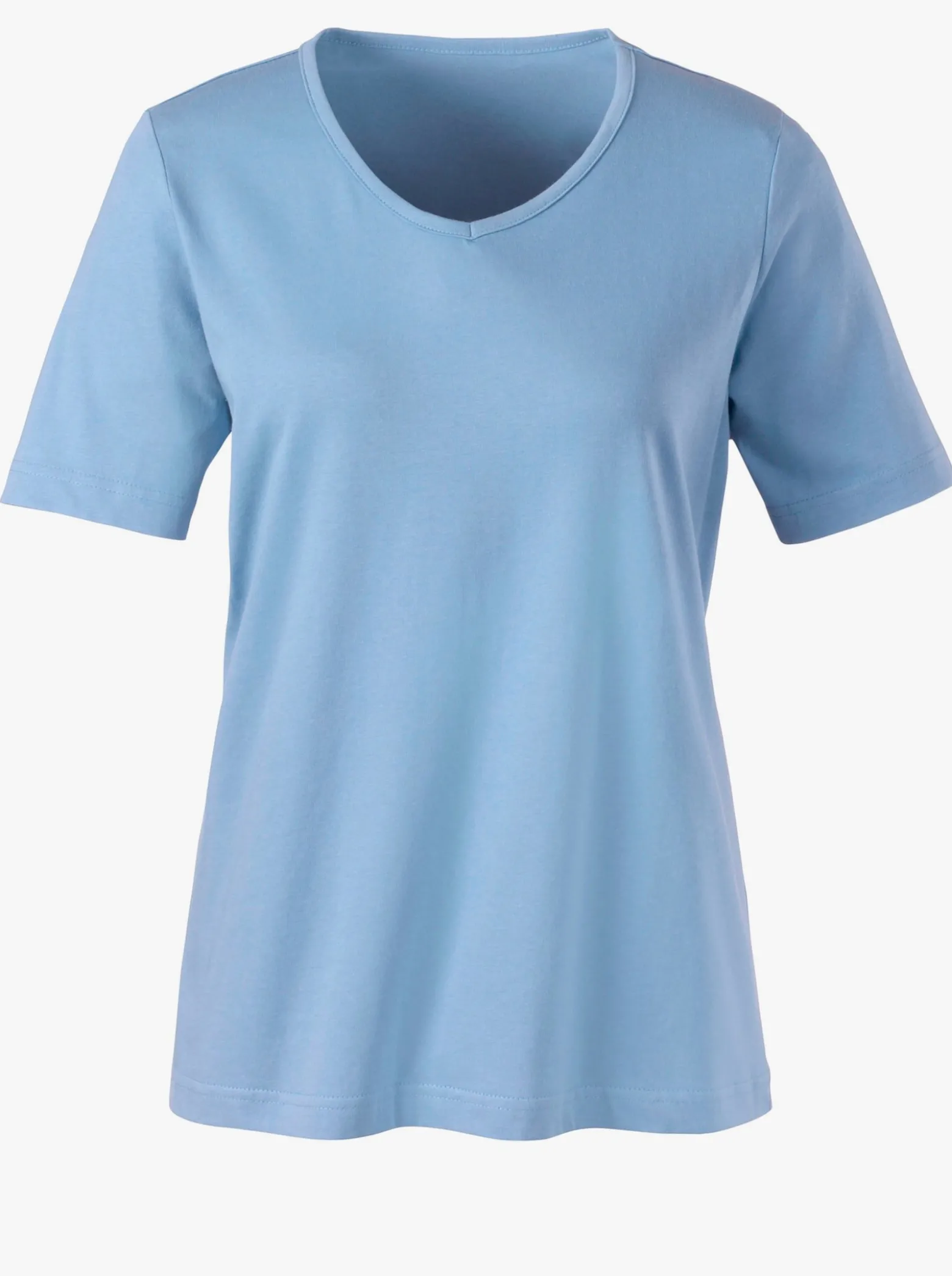 Kurzarmshirt mit V-Ausschnitt
